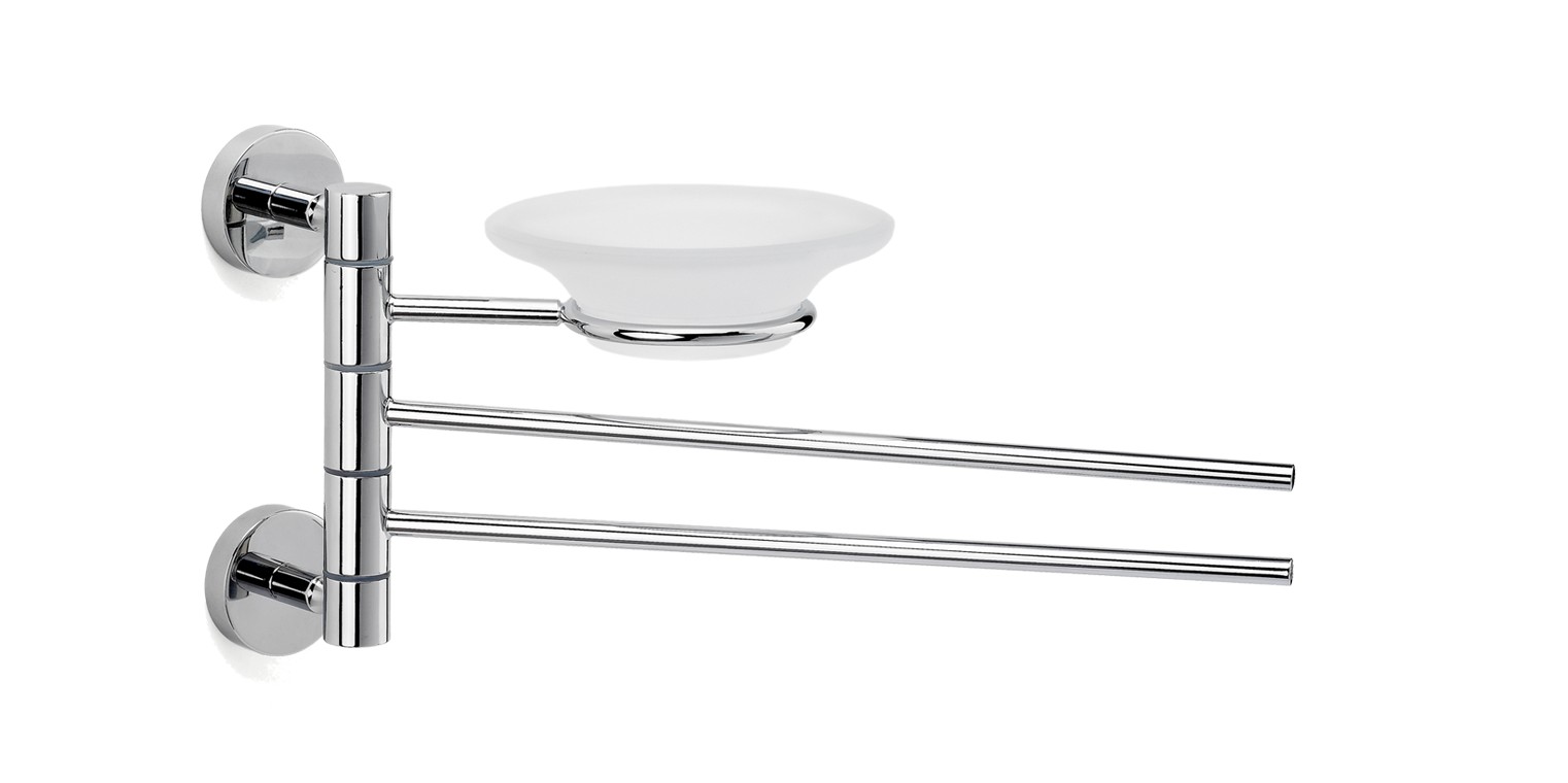 Attacco a Bandiera a due aste da Bidet e porta sapone Attacco a Bandiera a due aste da Bidet e porta sapone