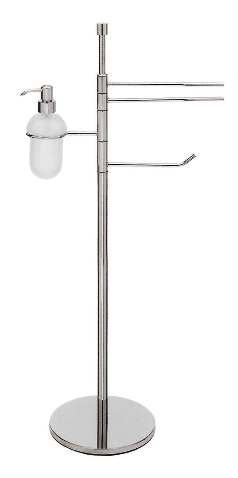 Piantana Porta Rotolo, Porta Dispencer e Porta Salviette Bidet a 2 Aste Piantana Porta Rotolo, Porta Dispencer e Porta Salviette Bidet a 2 Aste