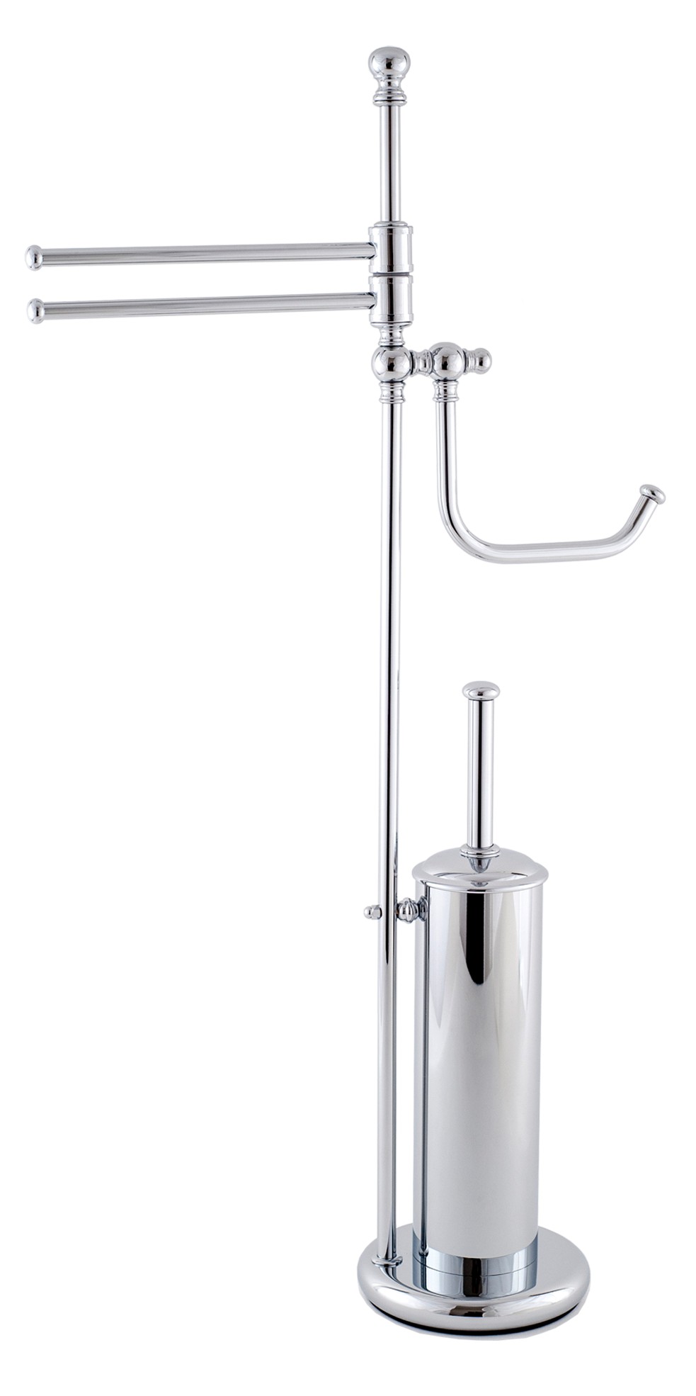 Piantana Porta Scopino, Porta Rotolo, Porta Salviette Bidet a 2 Aste Piantana Porta Scopino, Porta Rotolo, Porta Salviette Bidet a 2 Aste