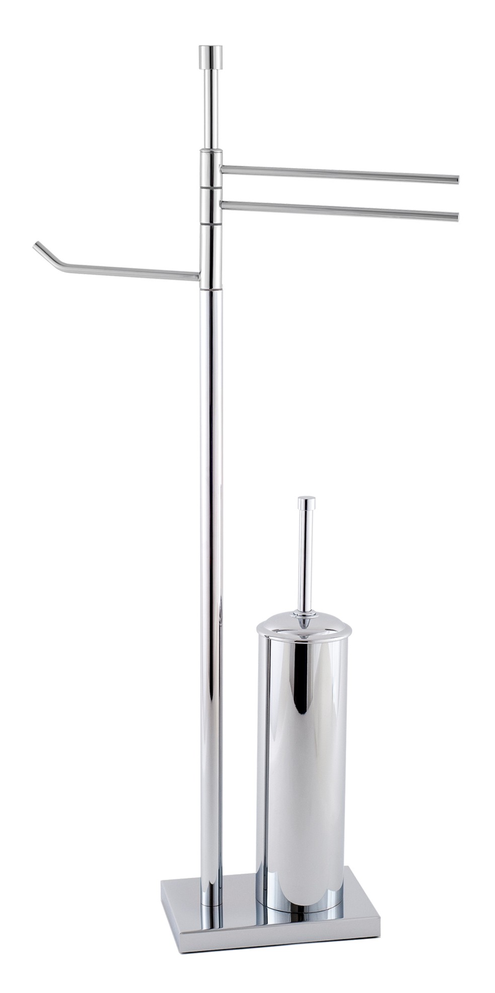 Piantana Porta Scopino, Porta Rotolo, Porta Salviette Bidet a 2 Aste Piantana Porta Scopino, Porta Rotolo, Porta Salviette Bidet a 2 Aste