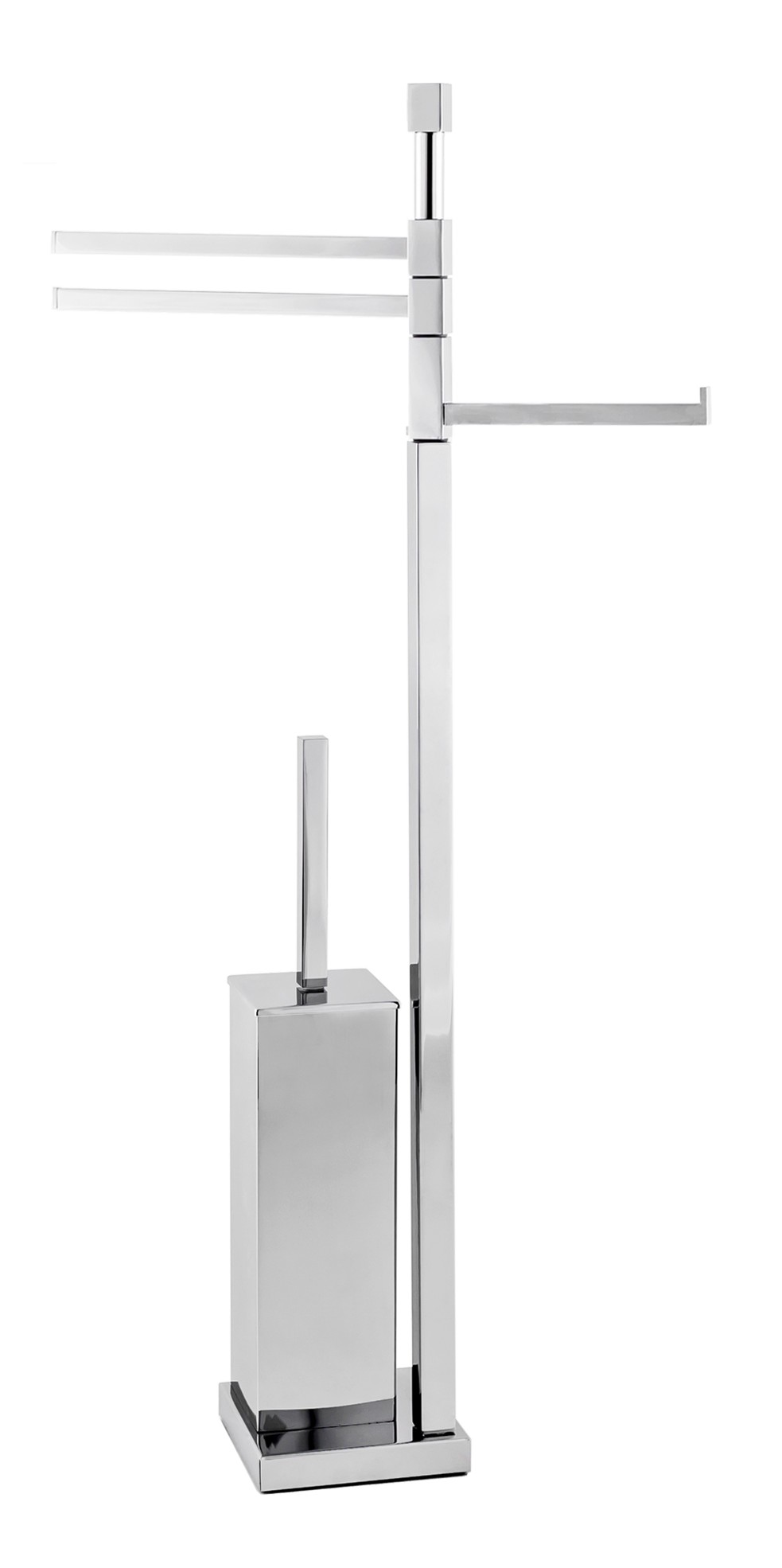 Piantana Porta Scopino, Porta Rotolo, Porta Salviette Bidet a 2 Aste Piantana Porta Scopino, Porta Rotolo, Porta Salviette Bidet a 2 Aste
